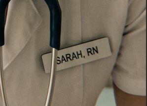 SARAH, RN badge punch-in